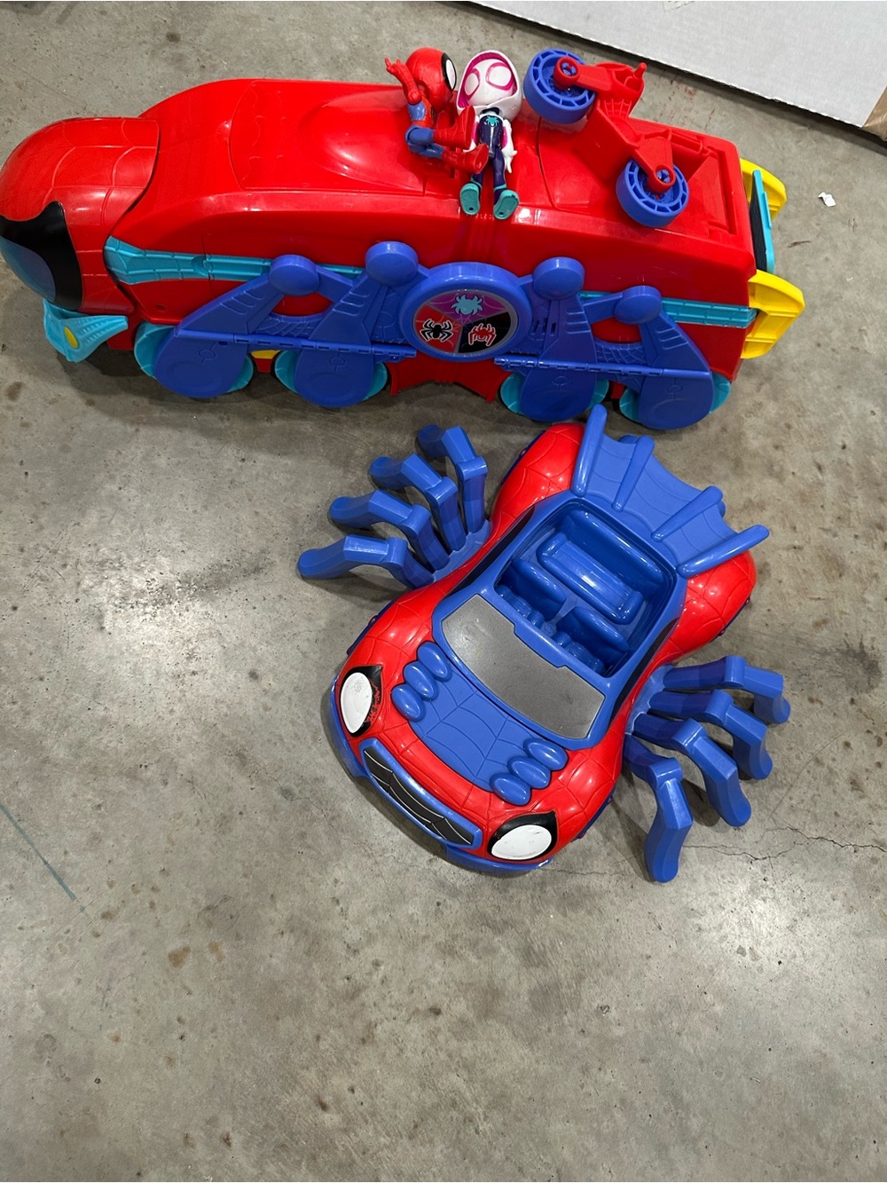 Red & Blue Spider-themed Kids Toy Vehicle Set
